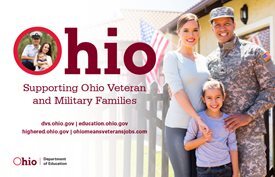 Ohio Supporting Ohio Veteran and Military Families poster